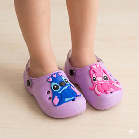 Babuche StarPink Stitch e Angel - Qualidade e Cuidado para os Pequenos | Bebeloo Kids