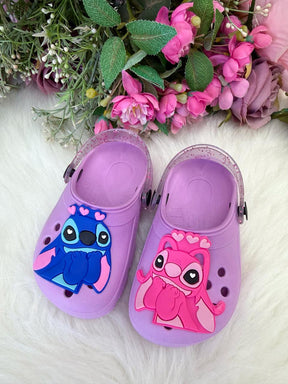 Babuche StarPink Stitch e Angel - Qualidade e Cuidado para os Pequenos | Bebeloo Kids