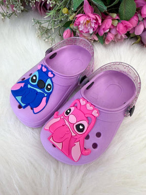 Babuche StarPink Stitch e Angel - Qualidade e Cuidado para os Pequenos | Bebeloo Kids