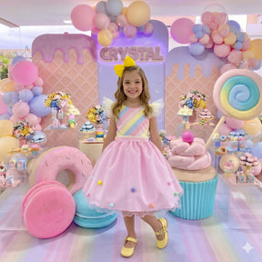 Vestido Mini Miss Temático Circo - Candy - Leveza e Elegância para Meninas | Bebeloo Kids