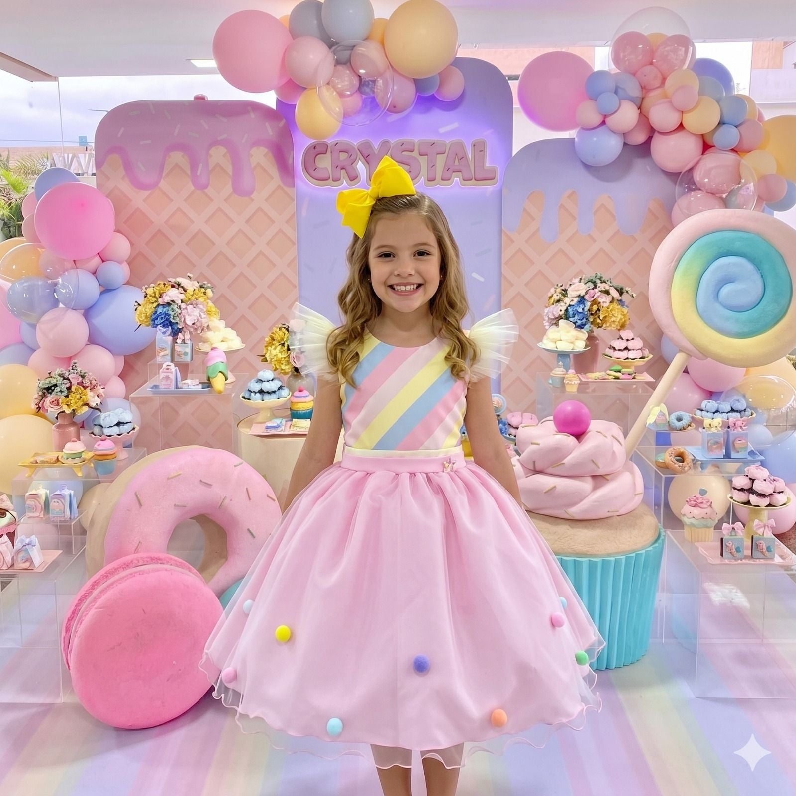 Vestido Mini Miss Temático Circo - Candy - Leveza e Elegância para Meninas | Bebeloo Kids