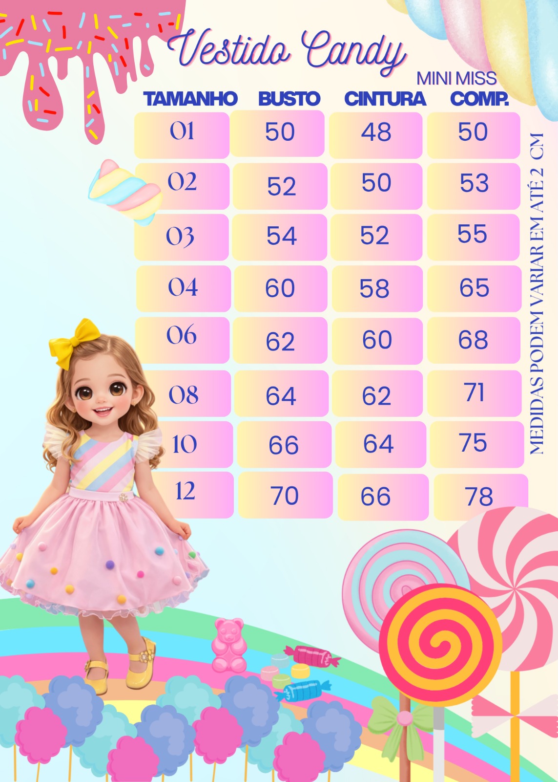 Vestido Mini Miss Temático Circo - Candy - Leveza e Elegância para Meninas | Bebeloo Kids