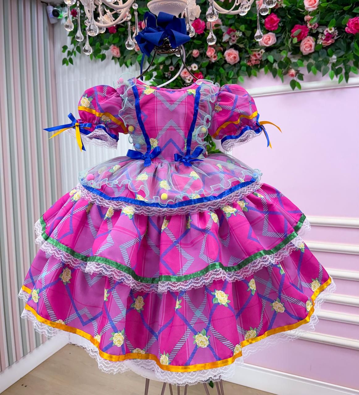 Vestido Bella Child Junino Quermesse Estrela do Arraiá - Leveza e Elegância para Meninas | Bebeloo Kids