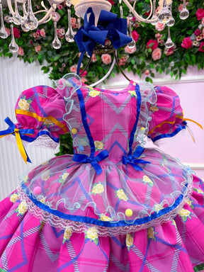 Vestido Bella Child Junino Quermesse Estrela do Arraiá - Leveza e Elegância para Meninas | Bebeloo Kids