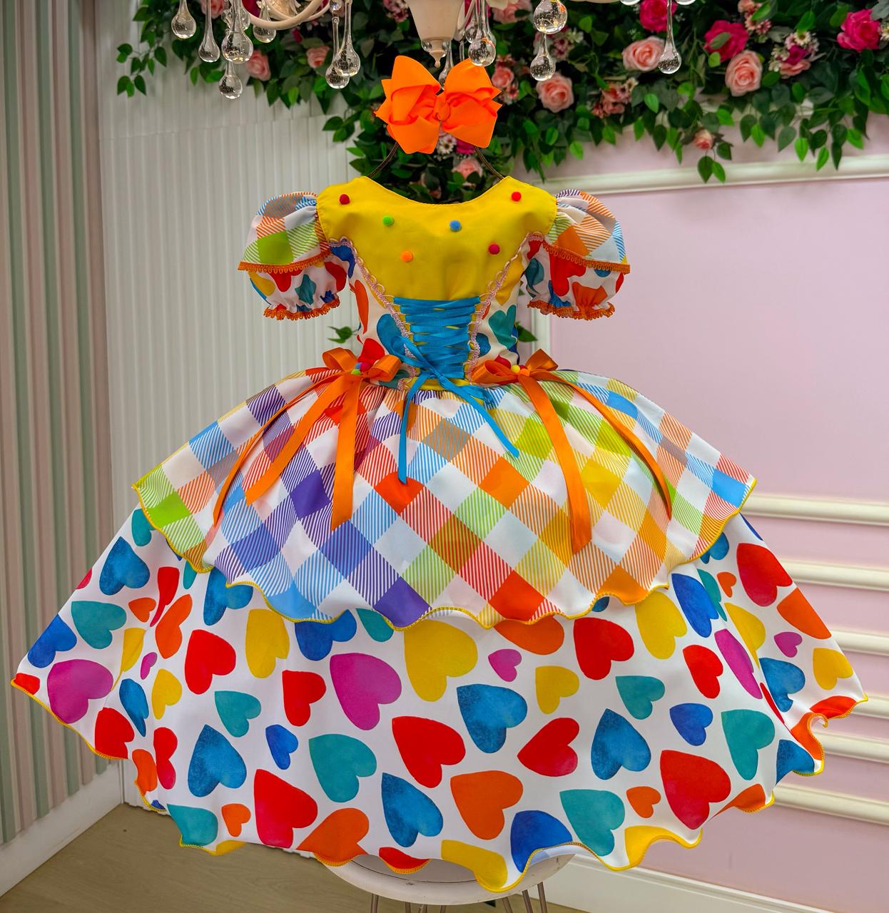 Vestido Marie Junino Luxo Quermesse Doce do Arraia - Leveza e Elegância para Meninas | Bebeloo Kids