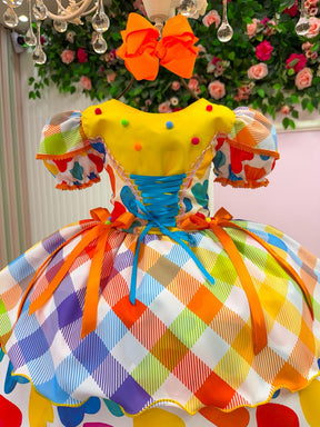 Vestido Marie Junino Luxo Quermesse Doce do Arraia - Leveza e Elegância para Meninas | Bebeloo Kids