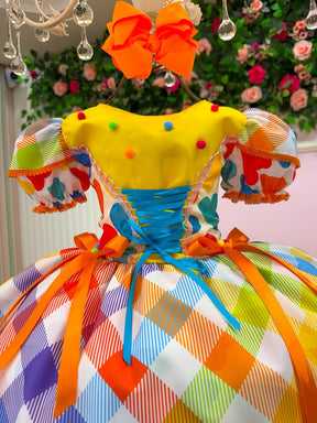 Vestido Marie Junino Luxo Quermesse Doce do Arraia - Leveza e Elegância para Meninas | Bebeloo Kids