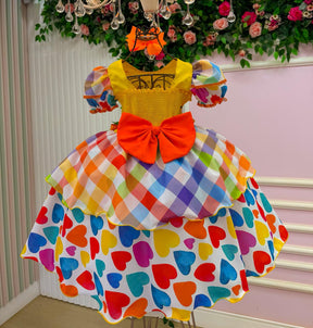 Vestido Marie Junino Luxo Quermesse Doce do Arraia - Leveza e Elegância para Meninas | Bebeloo Kids