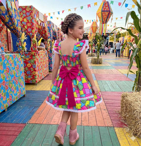 Conjunto Mini Miss Junino Magia do Sertão - Estilo Delicado para o Dia a Dia | Bebeloo Kids