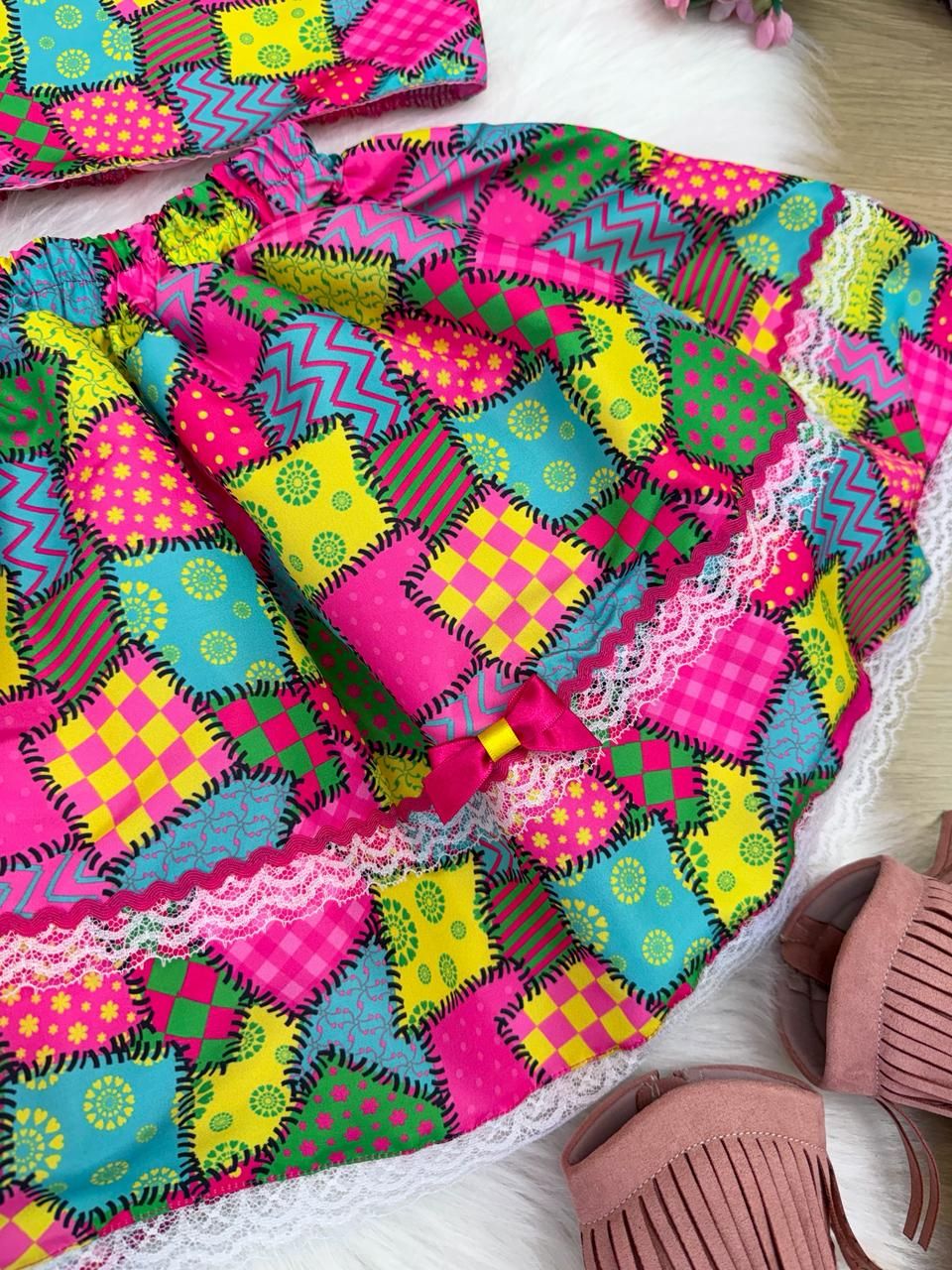 Conjunto Mini Miss Junino Magia do Sertão - Estilo Delicado para o Dia a Dia | Bebeloo Kids