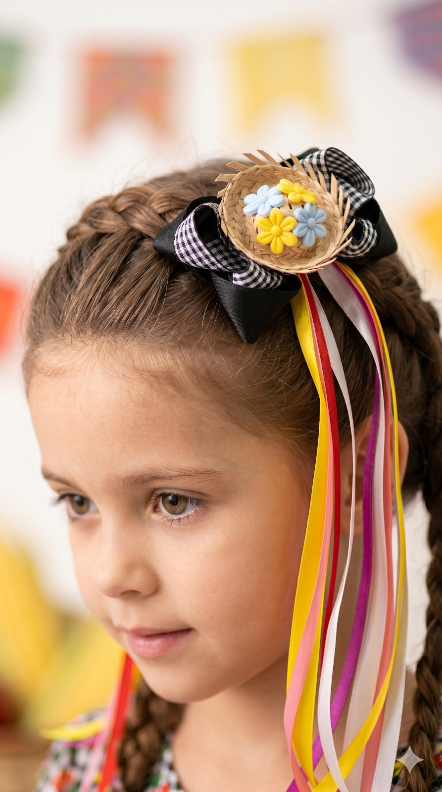 Laço Bico de Pato Detalhes do Sertão Preto - Toque Delicado para Completar o Visual | Bebeloo Kids