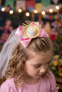 Laço Bico de Pato Noiva - Noivinha do Sertão Rosa - Toque Delicado para Completar o Visual | Bebeloo Kids