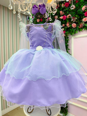 Vestido Mini Miss Temático Sereia - Fundo Do Mar - Diversão e Encanto para Brincar | Bebeloo Kids