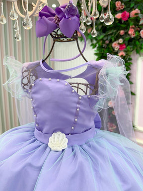 Vestido Mini Miss Temático Sereia - Fundo Do Mar - Diversão e Encanto para Brincar | Bebeloo Kids