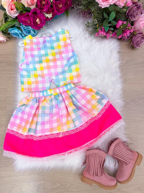 Conjunto Blogueirinha Junino Arraia Da Alegria - Conforto e Estilo para o Dia a Dia | Bebeloo Kids