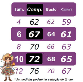 Vestido Infantil Junino Colorê Encantado Leveza e Elegância para Meninas | Bebeloo