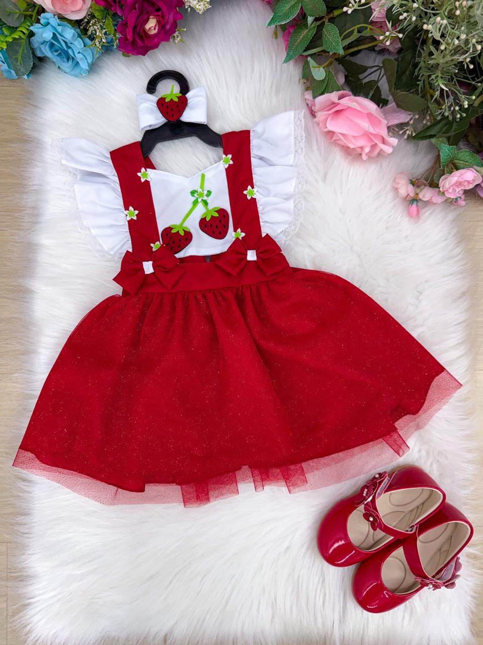 Romper/Vestido Princesa Bebeloo Kids Moranguinho - Diversão e Encanto para Brincar | Bebeloo Kids