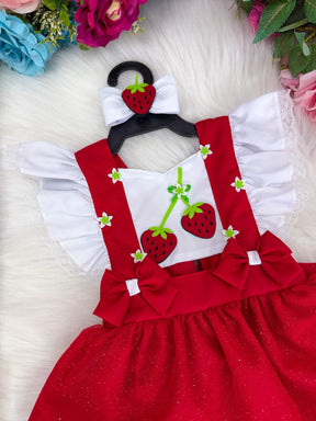 Romper/Vestido Princesa Bebeloo Kids Moranguinho - Diversão e Encanto para Brincar | Bebeloo Kids