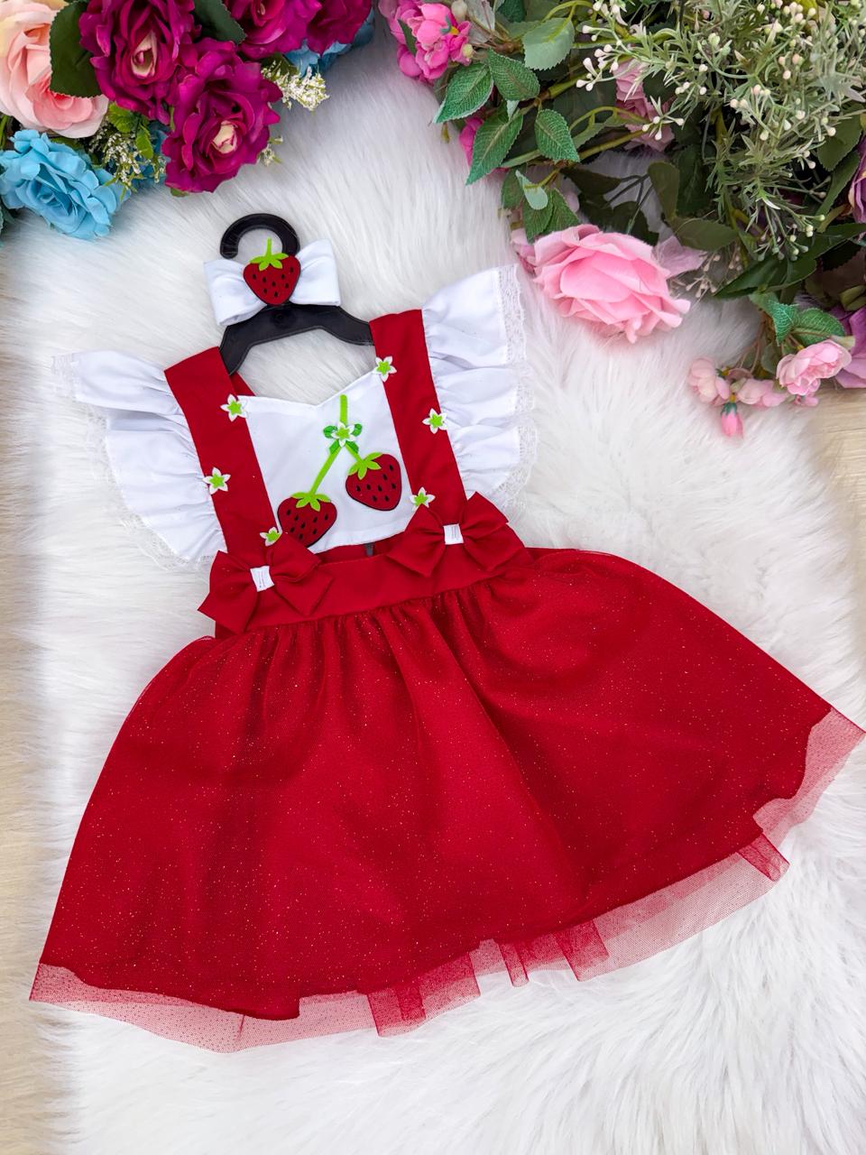 Romper/Vestido Princesa Bebeloo Kids Moranguinho - Diversão e Encanto para Brincar | Bebeloo Kids