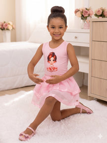Conjunto Blogueirinha Bailarina Rosa - Diversão e Encanto para Brincar | Bebeloo Kids