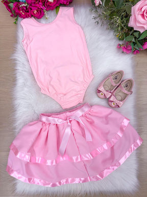 Conjunto Blogueirinha Bailarina Rosa - Diversão e Encanto para Brincar | Bebeloo Kids