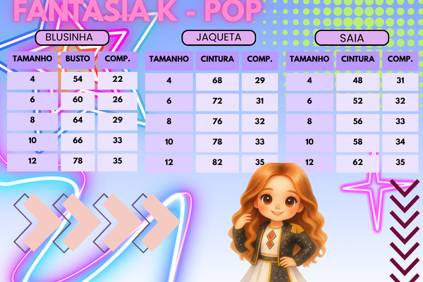 Fantasia Princesa Bebeloo Kids Guerreiras Do K - Pop - Diversão e Encanto para Brincar | Bebeloo Kids