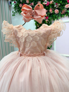 Vestido Menina Bonita Angelie Pessego - Leveza e Elegância para Meninas | Bebeloo Kids