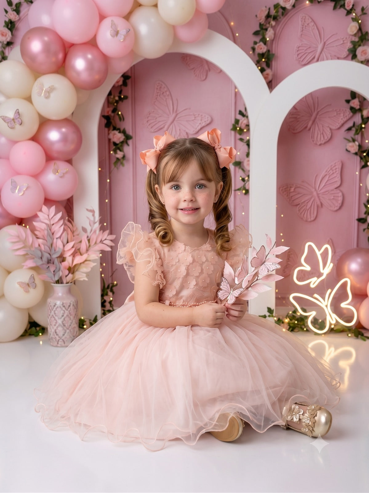 Vestido Menina Bonita Angelie Pessego - Leveza e Elegância para Meninas | Bebeloo Kids