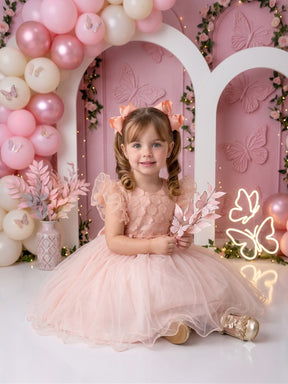 Vestido Menina Bonita Angelie Pessego - Leveza e Elegância para Meninas | Bebeloo Kids