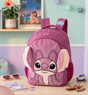 Mochila De Costa Angel Orelhinhas Pelucia Roxo - Diversão e Encanto para Brincar | Bebeloo Kids