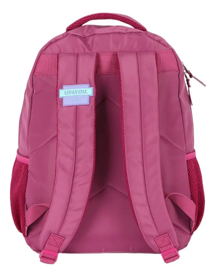 Mochila De Costa Angel Orelhinhas Pelucia Roxo | Bebeloo Kids