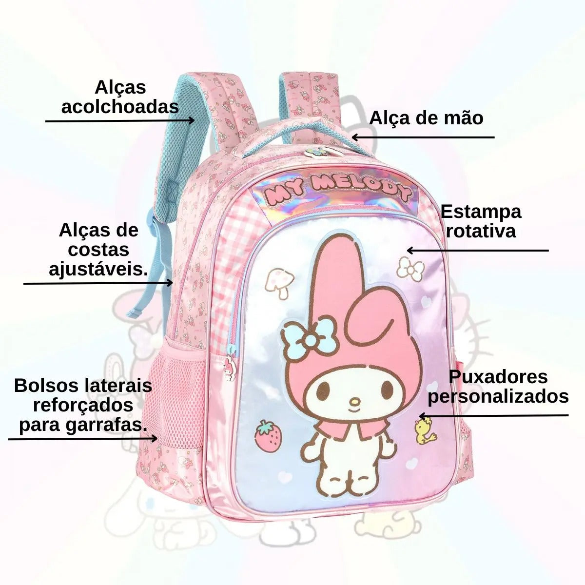 Mochila De Costa My Melody | Bebeloo Kids