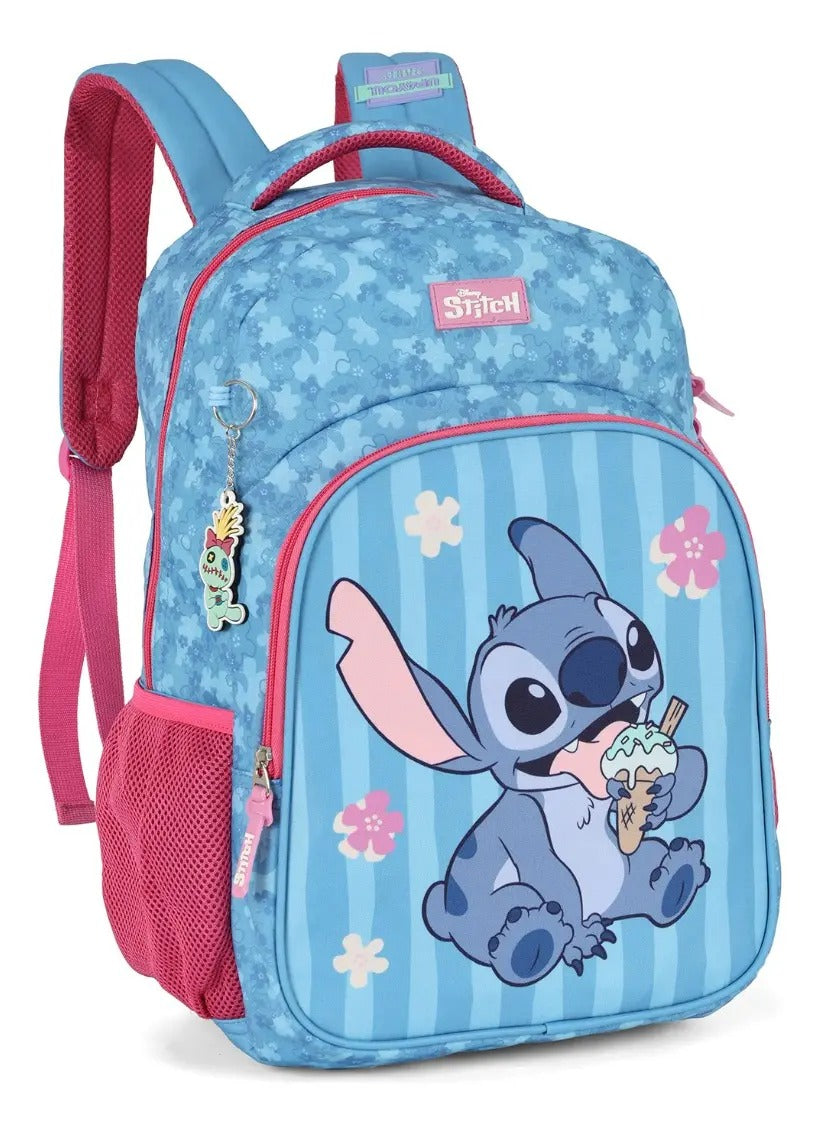 Mochila De Costa Stitch Azul Sorvete - Diversão e Encanto para Brincar | Bebeloo Kids