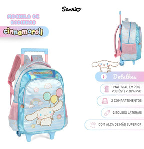 Mochila De Rodinhas Cinnamoroll - Delicadeza para Completar o Look | Bebeloo Kids