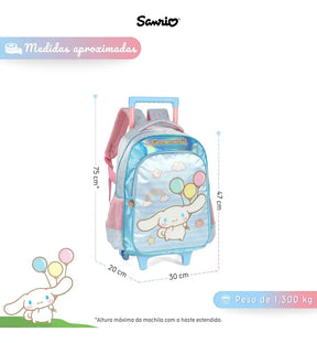 Mochila De Rodinhas Cinnamoroll - Delicadeza para Completar o Look | Bebeloo Kids