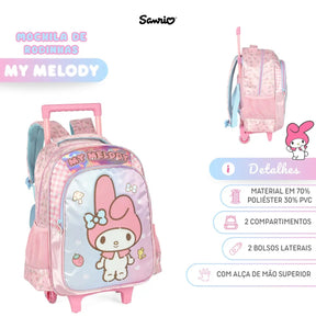 Mochila De Rodinhas My Melody - Delicadeza para Completar o Look | Bebeloo Kids