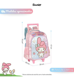 Mochila De Rodinhas My Melody - Delicadeza para Completar o Look | Bebeloo Kids