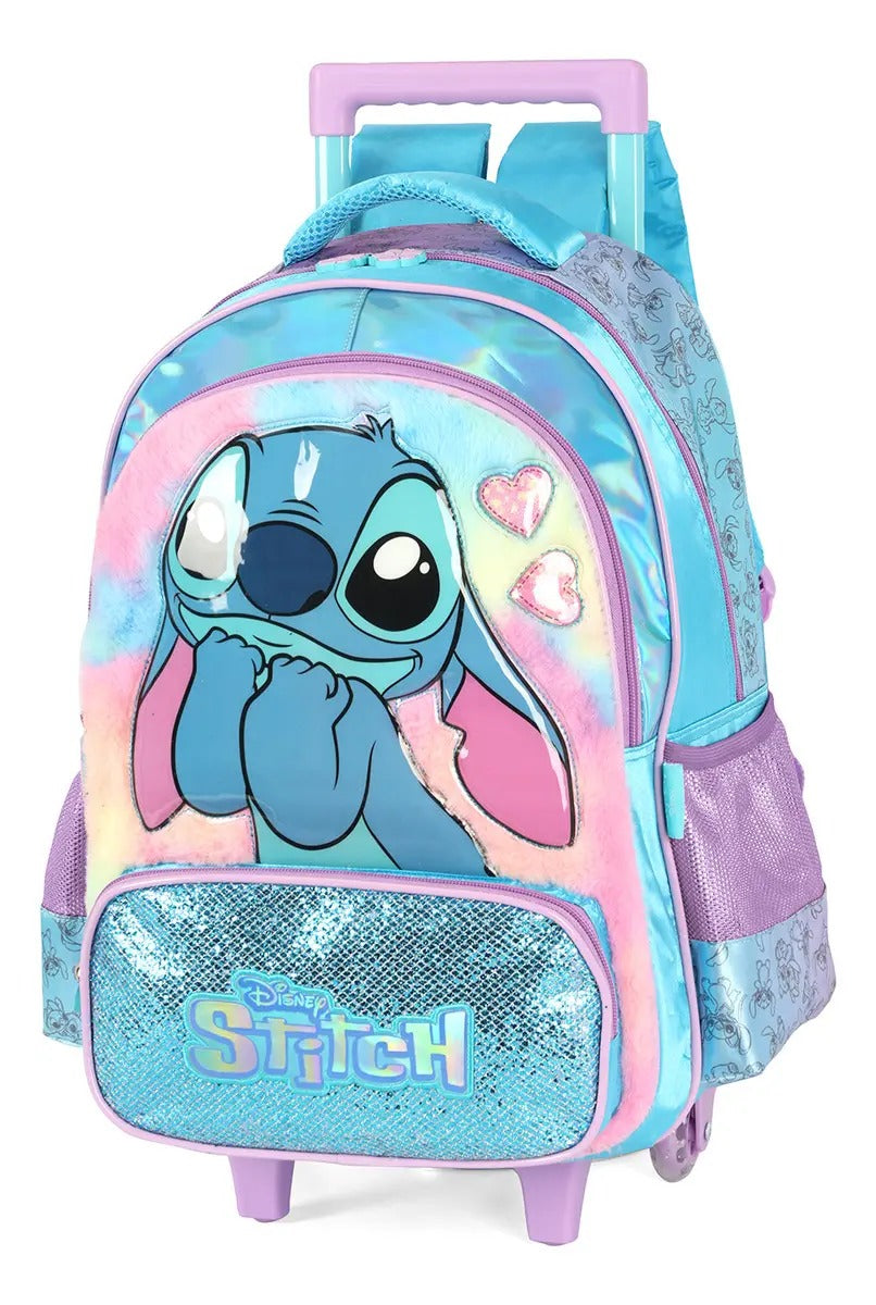 Mochila De Rodinhas Stitch Azul - Delicadeza para Completar o Look | Bebeloo Kids