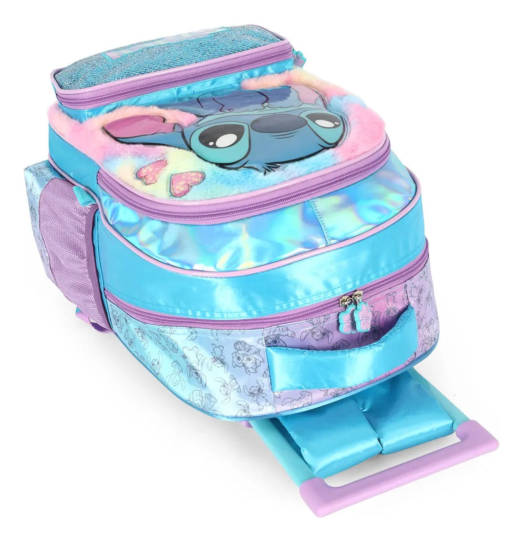 Mochila De Rodinhas Stitch Azul - Delicadeza para Completar o Look | Bebeloo Kids
