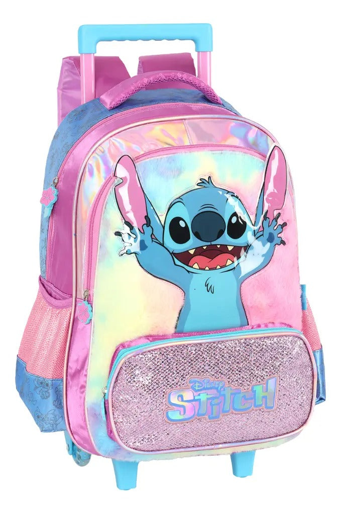 Mochila De Rodinhas Stitch Roxa | Bebeloo Kids