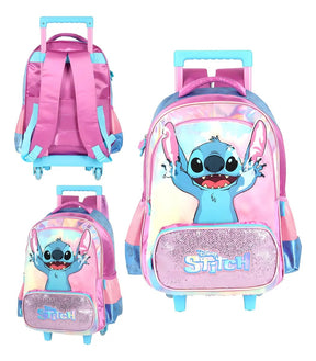 Mochila De Rodinhas Stitch Roxa - Delicadeza para Completar o Look | Bebeloo Kids