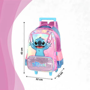Mochila De Rodinhas Stitch Roxa - Delicadeza para Completar o Look | Bebeloo Kids