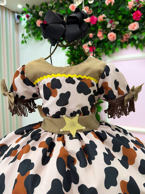 Vestido Infantil Doce Mimosa Fazendinha Country Leveza e Elegância para Meninas | Bebeloo