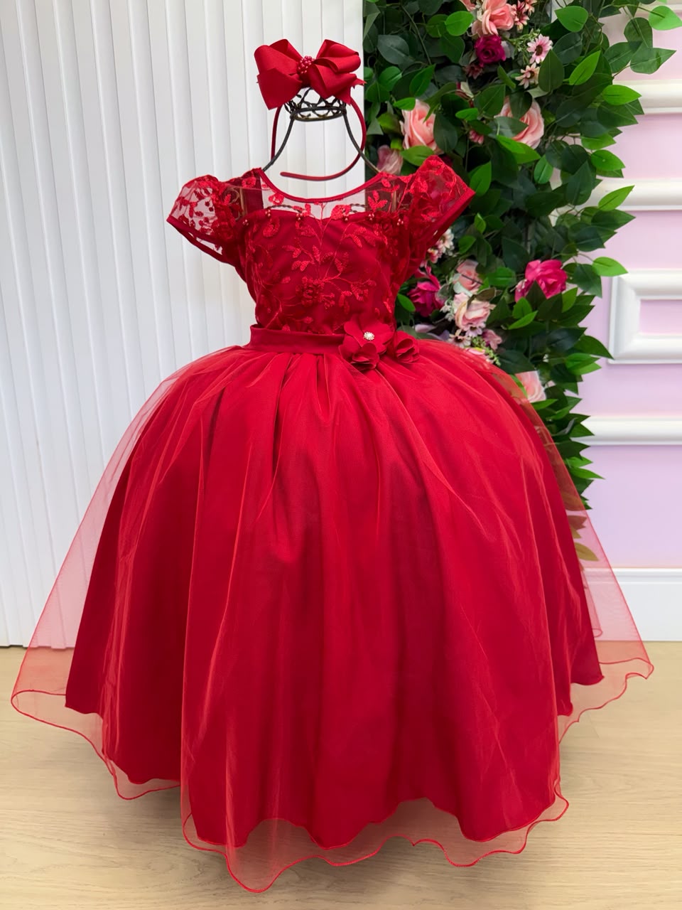 Vestido Mini Miss Longo Carol Vermelho (VESTMNMSSLNGCRLVERM)