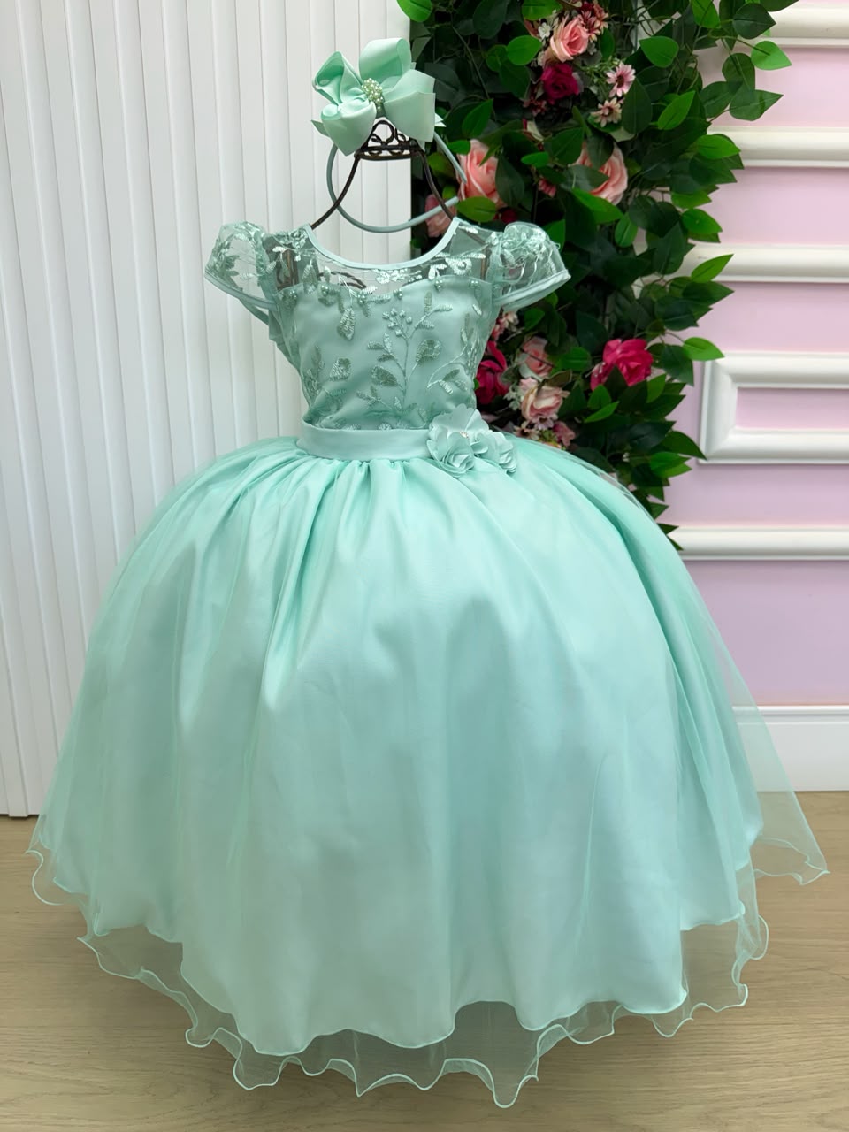 Vestido Mini Miss Longo Carol Verde Menta (VESTMNMSSLGNCRLVRDMN)