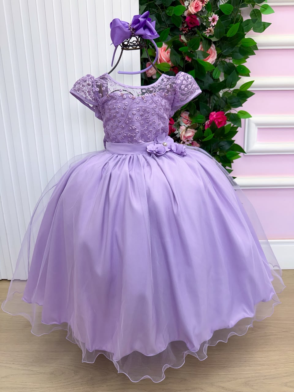 Vestido Mini Miss Longo Carol Lilas (VESTMNLGCRLL)