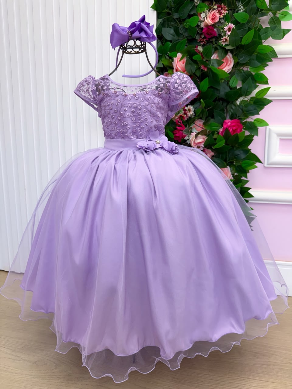 Vestido Mini Miss Longo Carol Lilas (VESTMNLGCRLL)