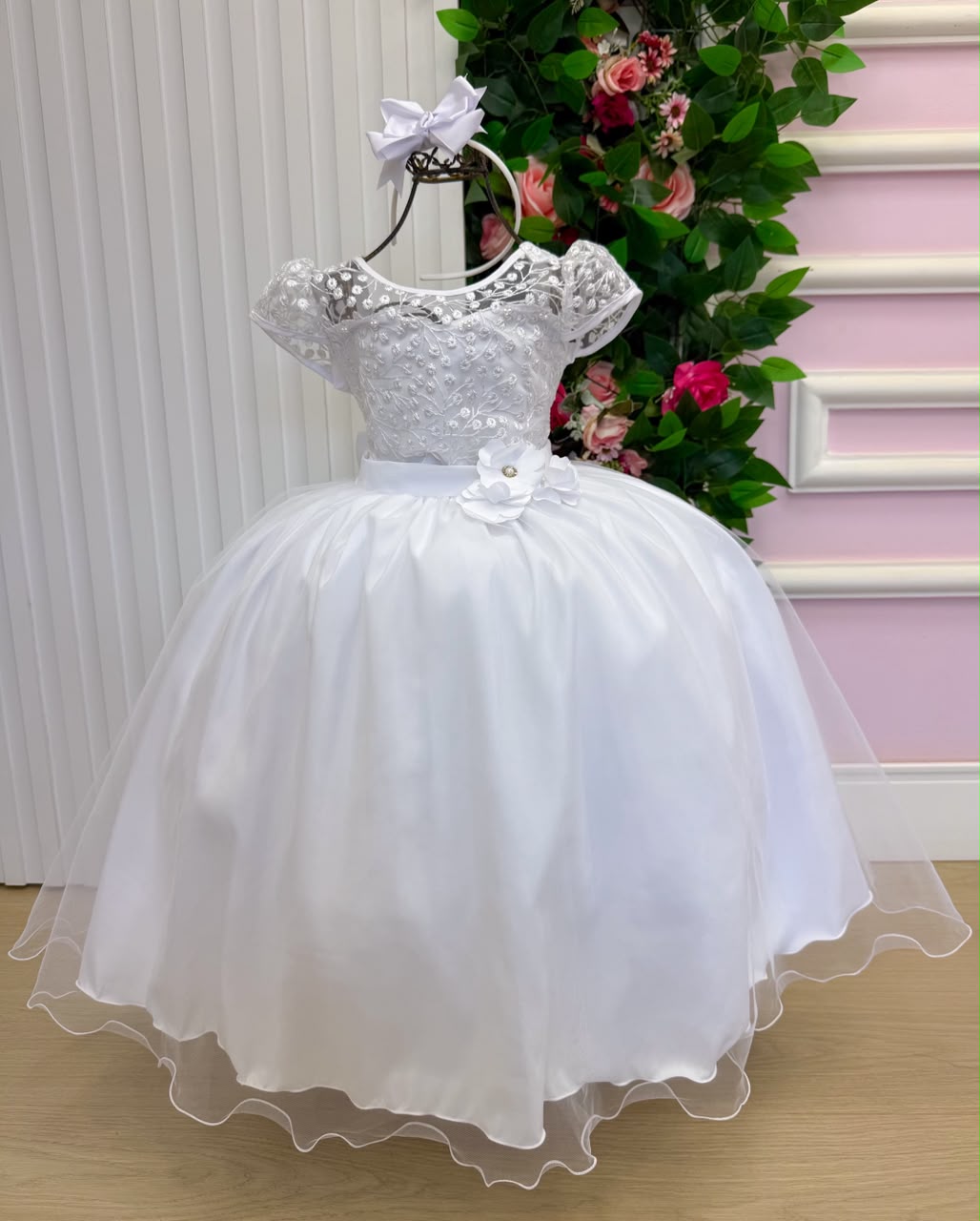 Vestido Mini Miss Longo Carol Branco (VESTMNLGCBR)