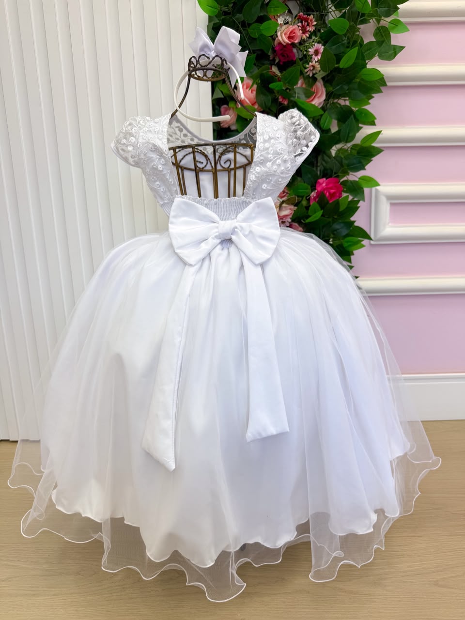 Vestido Mini Miss Longo Carol Branco (VESTMNLGCBR)