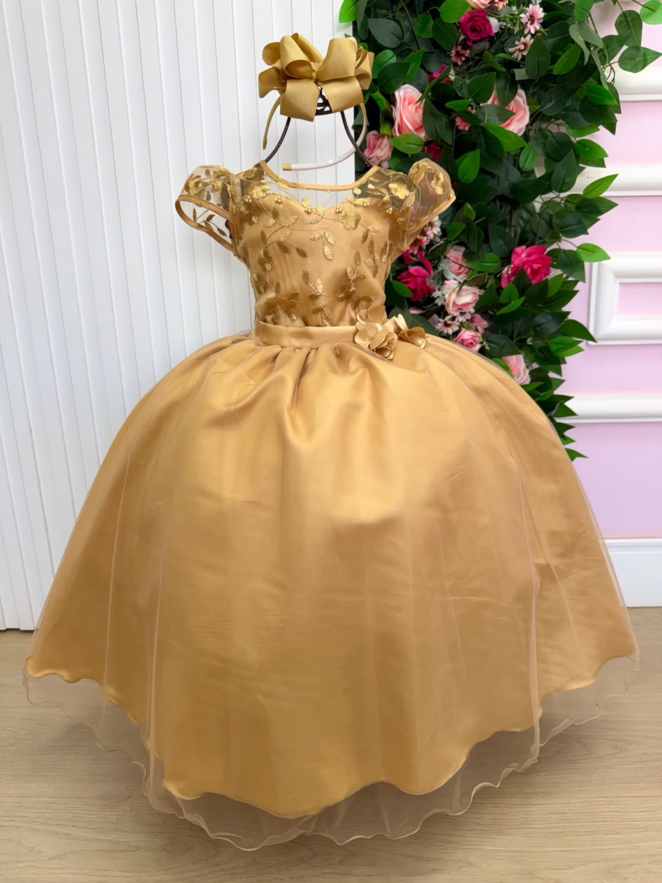 Vestido Mini Miss Longo Carol Dourado (VESTMNMLCCDOU)
